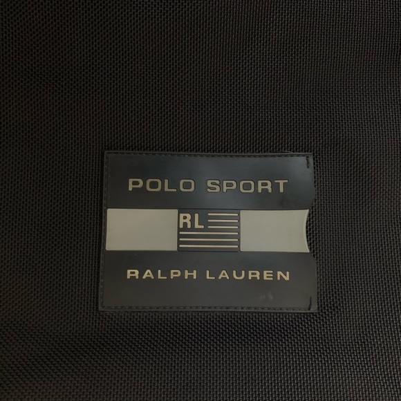 Ralph Lauren black canvas travel gym sport bag luggage size 20x13x10” - Picture 2 of 8